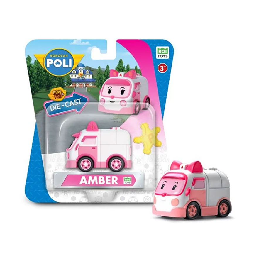 Металева колекційна машинка Robocar Poli Ембер, від 3 років, 14*4.5*15.2 см (MRT-0602)